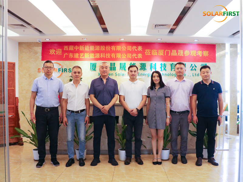 Guangdong Jianyi New Energy & Tibet Zhong Xin Neng, Solar First Group 방문
