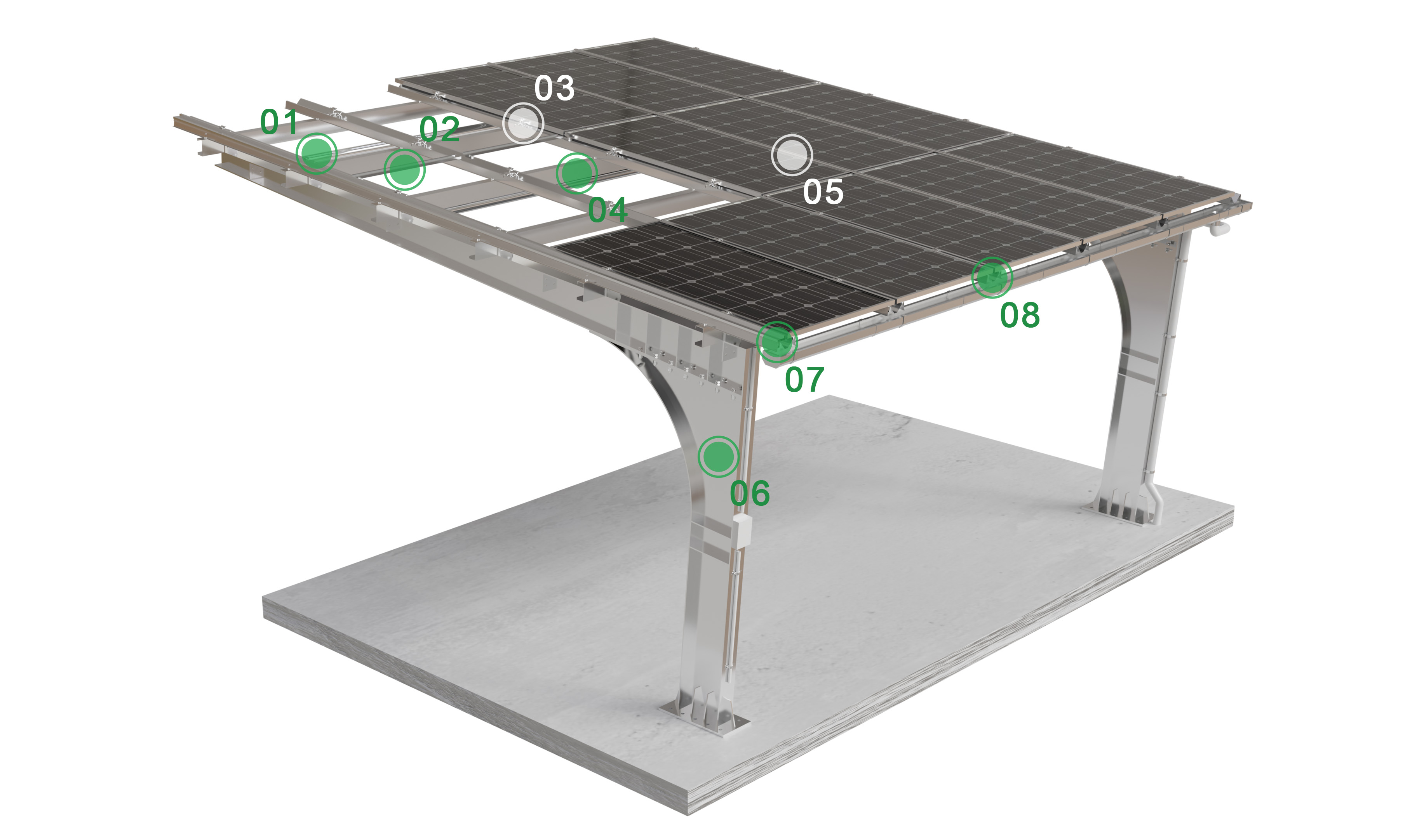 #solar carport mounting system