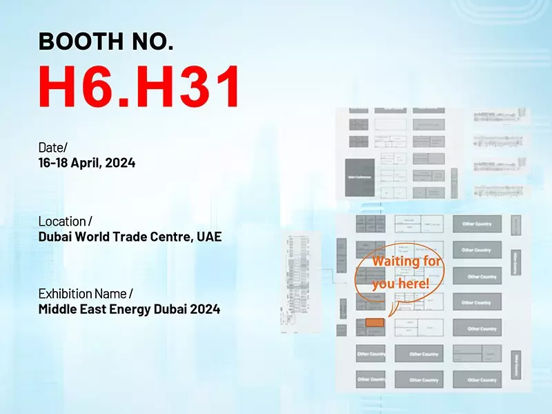 Solar First와 함께 Middle East Energy 2024에 참여하여 태양광 발전의 미래를 살펴보세요.
