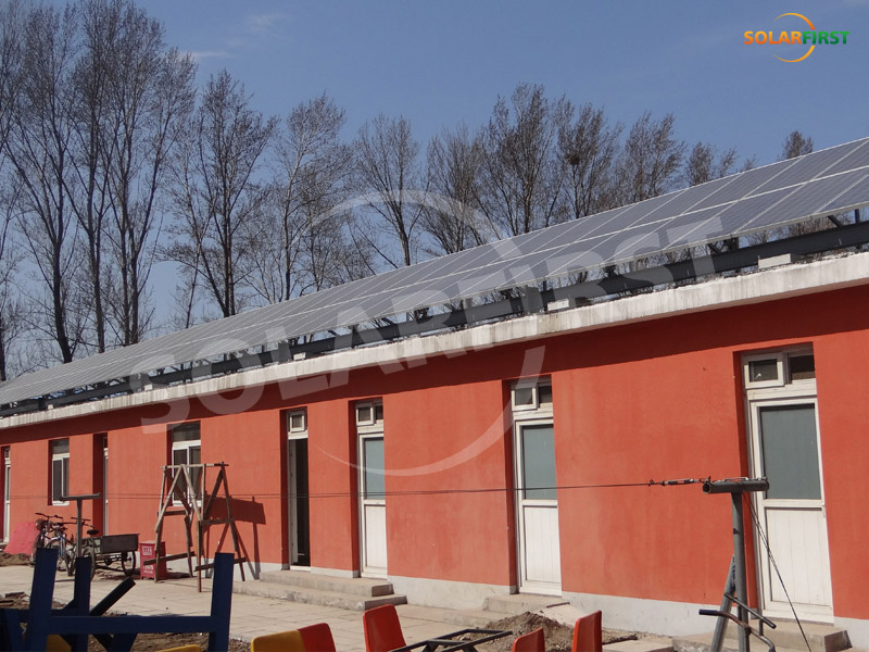 산동 20KW 강철 지붕 지원 프로젝트
