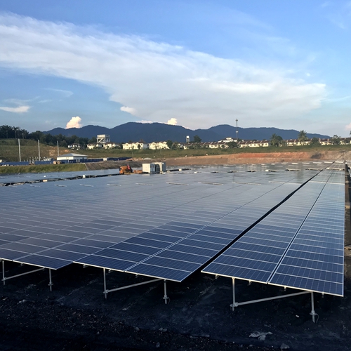 2017 년 말레이시아에 위치한 60.4mw 태양 광 발전소 프로젝트
