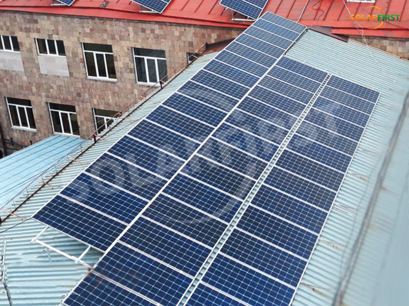 아르메니아 400KW 금속 기와 지붕 프로젝트
