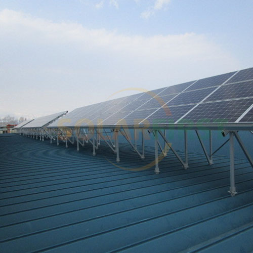 일본 2018에서 288kw 금속 지붕 서있는 솔기 프로젝트