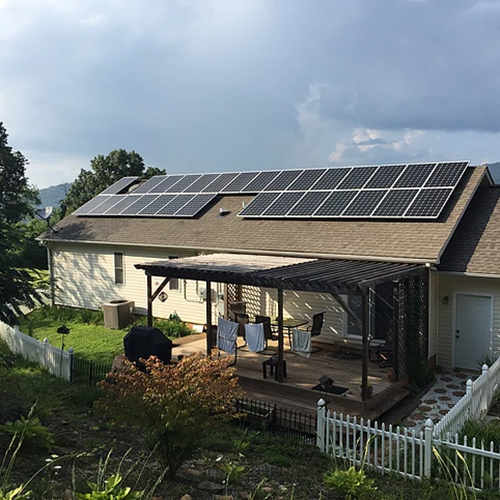 2017 년 프랑스에 위치한 1.05mw 태양 타일 지붕 프로젝트